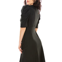 Black Keyhole Dress with Destiny Sleeves
