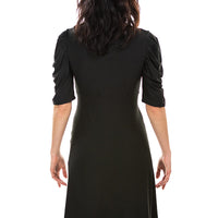 Black Keyhole Dress with Destiny Sleeves