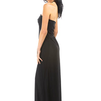 Classic Black Farrah Halter Dress