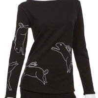 Black and White Bunnies