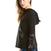 Black Bunny Hoodie