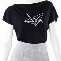 Black and White Origami T Shirt
