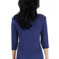 Navy Gazelle 3/4 Sleeve Top