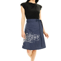 Denim Windy Willow Wrap Skirt