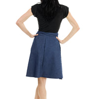 Denim Windy Willow Wrap Skirt