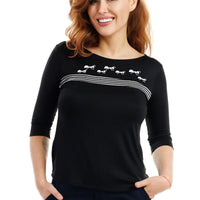 Black Ants Marching 3/4 Sleeve Top