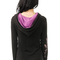 Black and Purple Thistle Hoodie