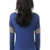 Long-Sleeve Bird Patchwork Top