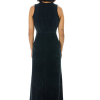 Long Black Velvet Lucia