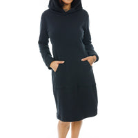 Classic Black Hoodie Dress