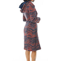 Abstract Lines Hoodie Dress