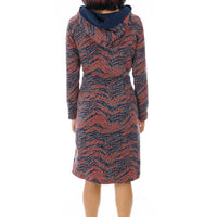 Abstract Lines Hoodie Dress