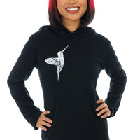 Black Hummingbird Hoodie