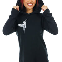 Black Hummingbird Hoodie