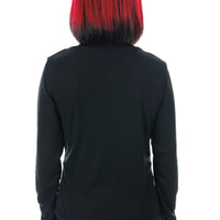 Basic Black V-Neck Top