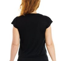 Black Prairie Dog Cowl Top