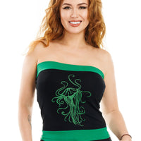Black Jellyfish Tube Top