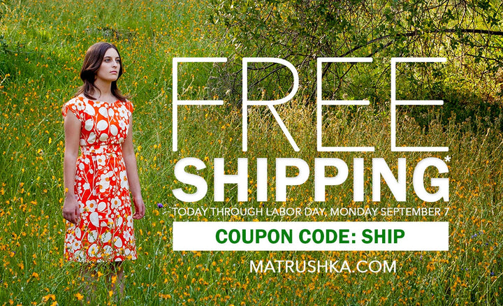 Free Shipping Until September 7