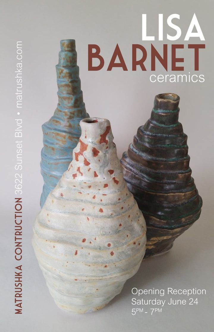 Art Opening June 24: Lisa Barnet Ceramics