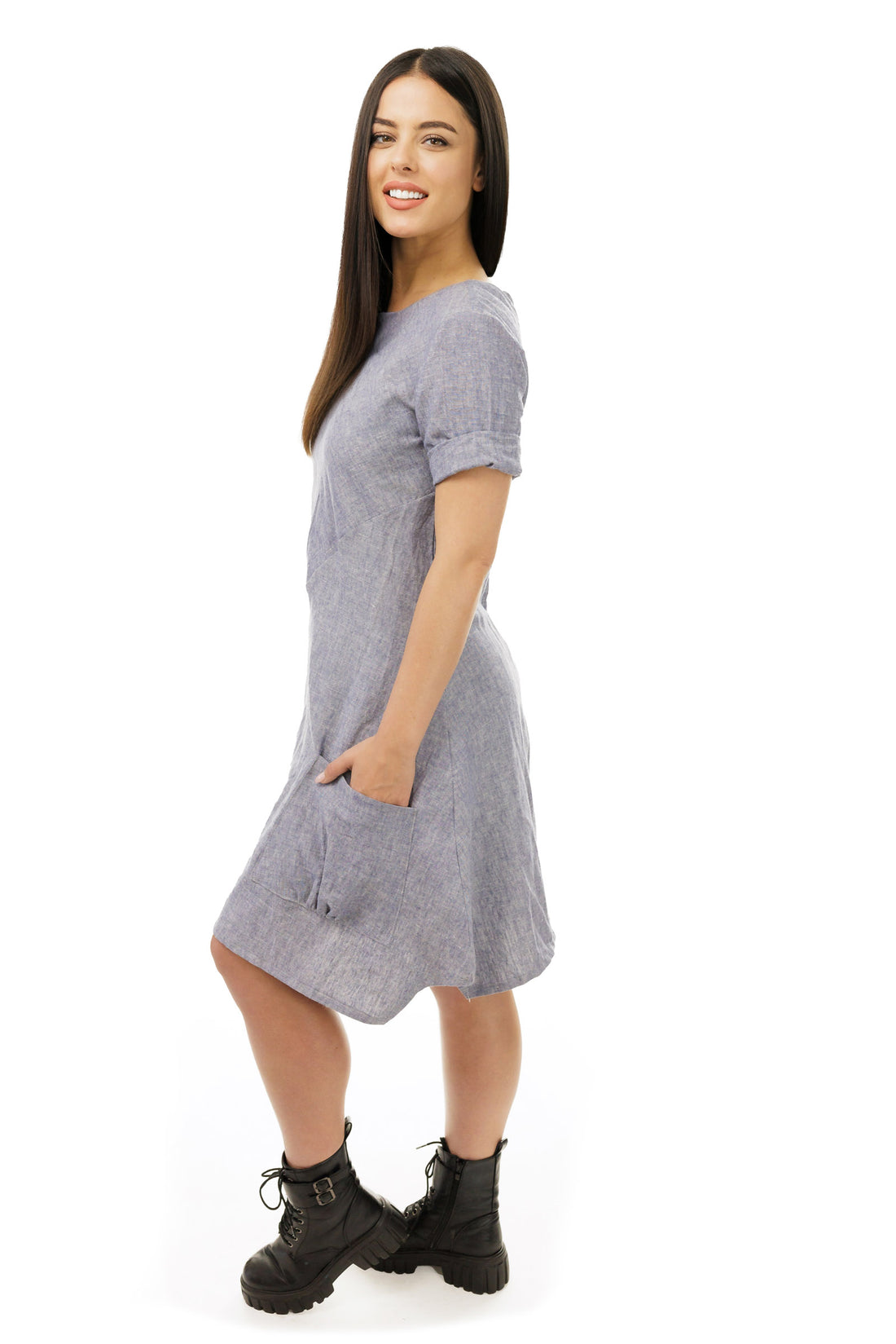 Agnes Blue pocket dress
