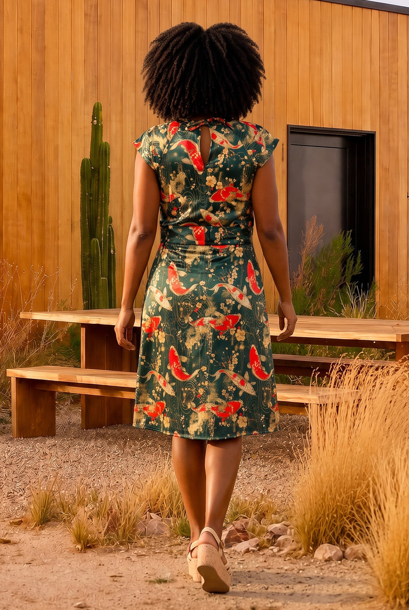 Golden Koi Dress