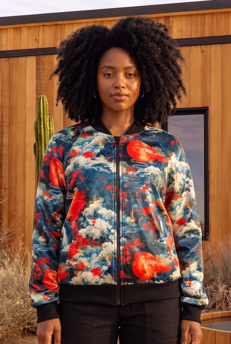 Red Moons at Night Bomber Jacket