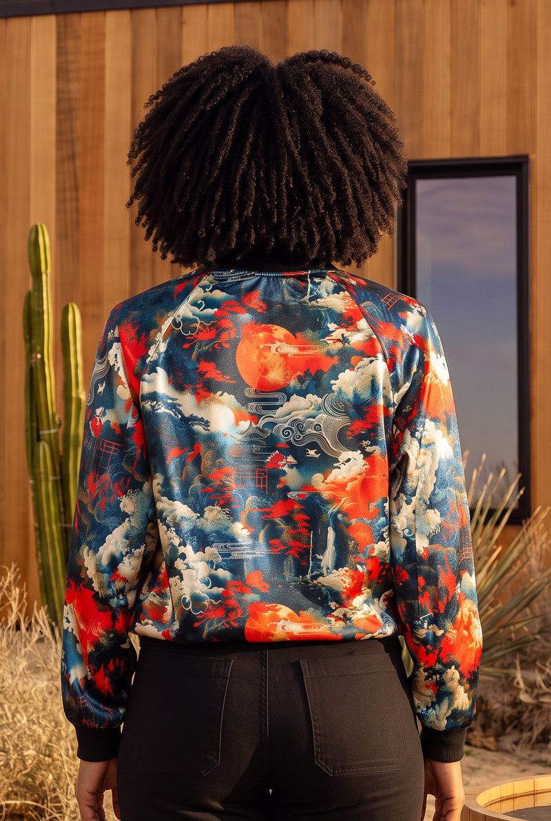 Red Moons at Night Bomber Jacket