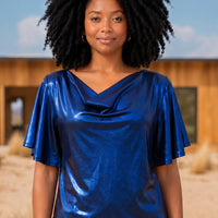 Blue Shimmer Top