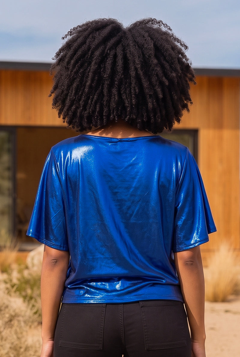 Blue Shimmer Top