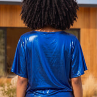 Blue Shimmer Top