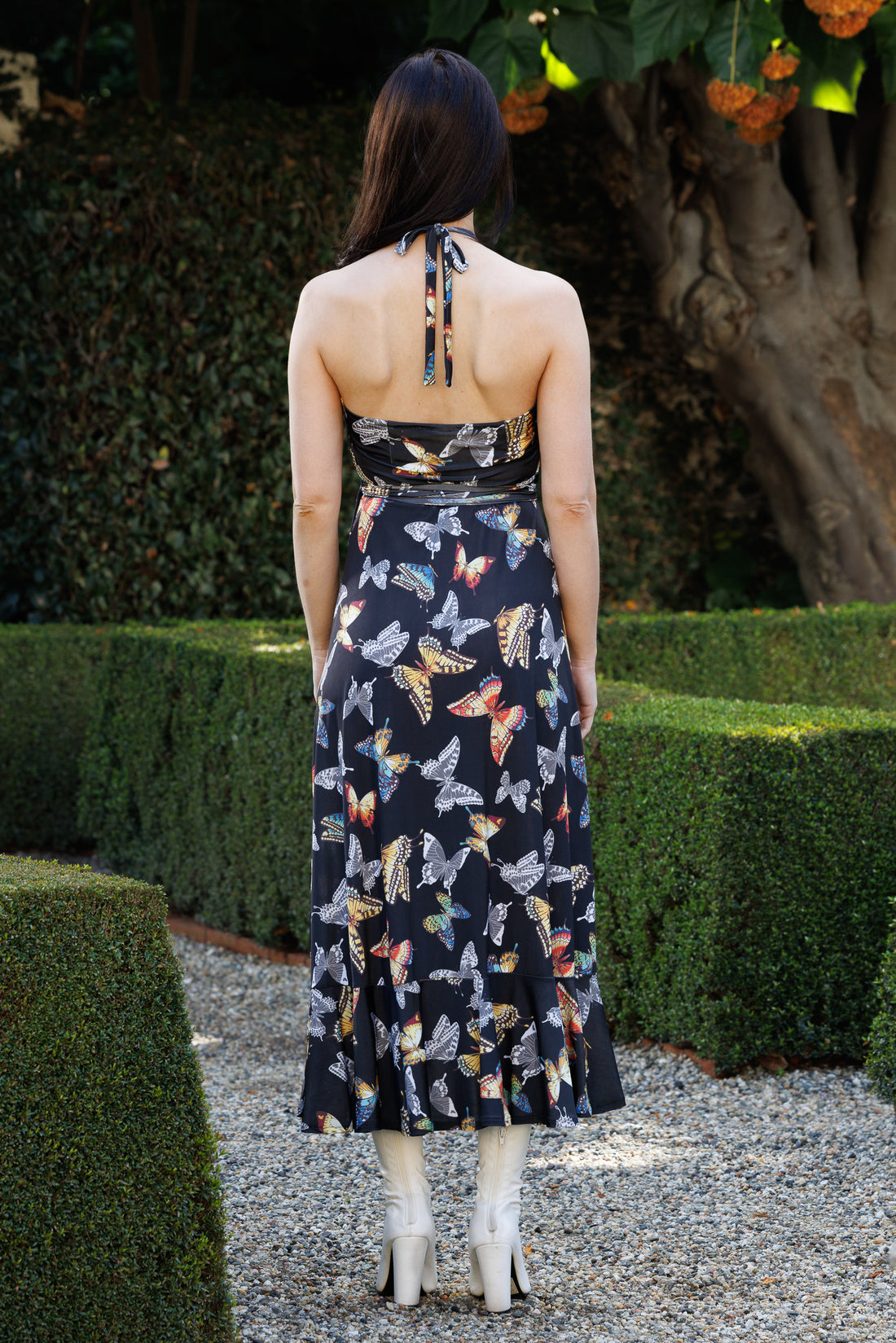 Mariposas Scarlet Halter Dress