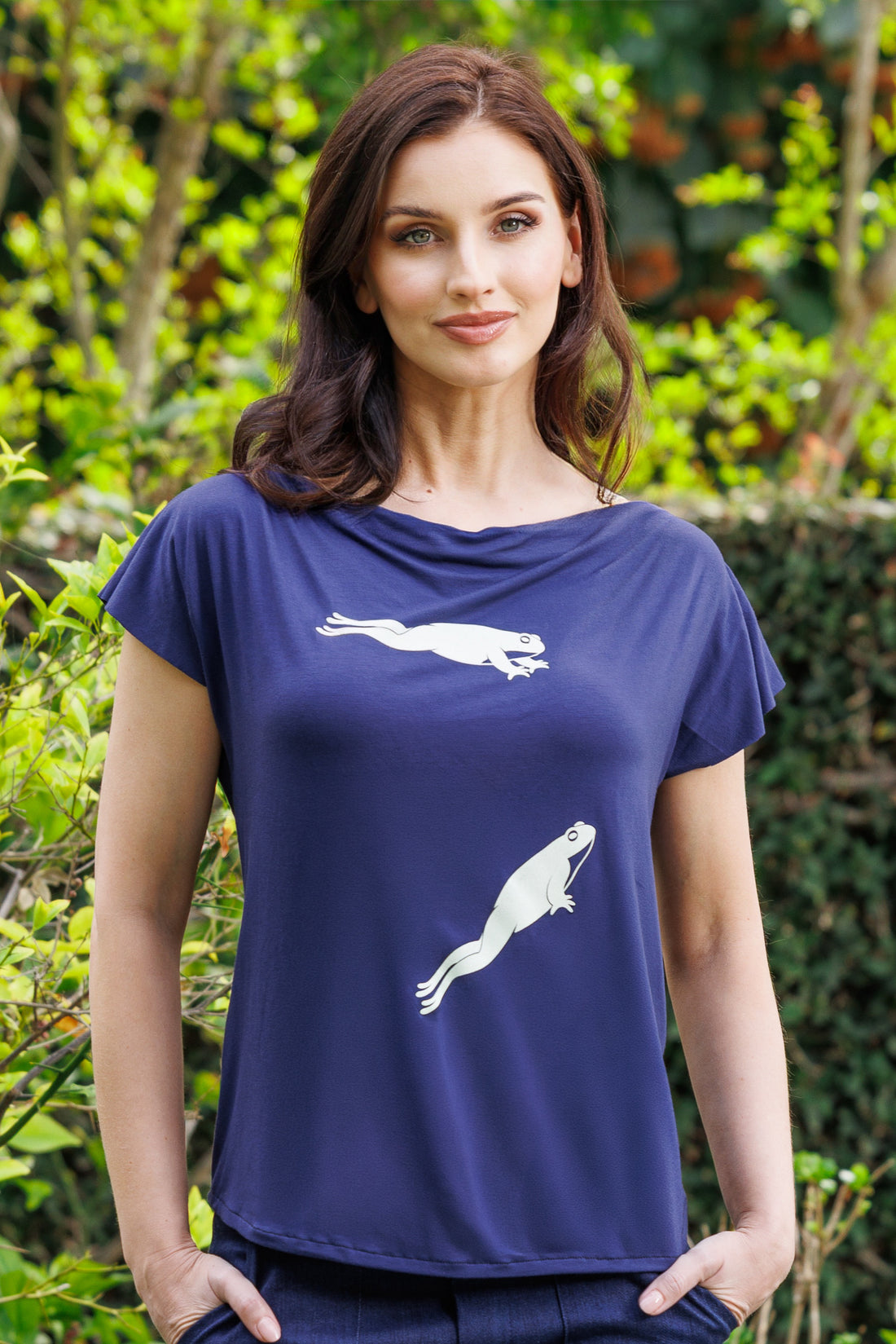 Benevolent Protestors Cowl Neck Top