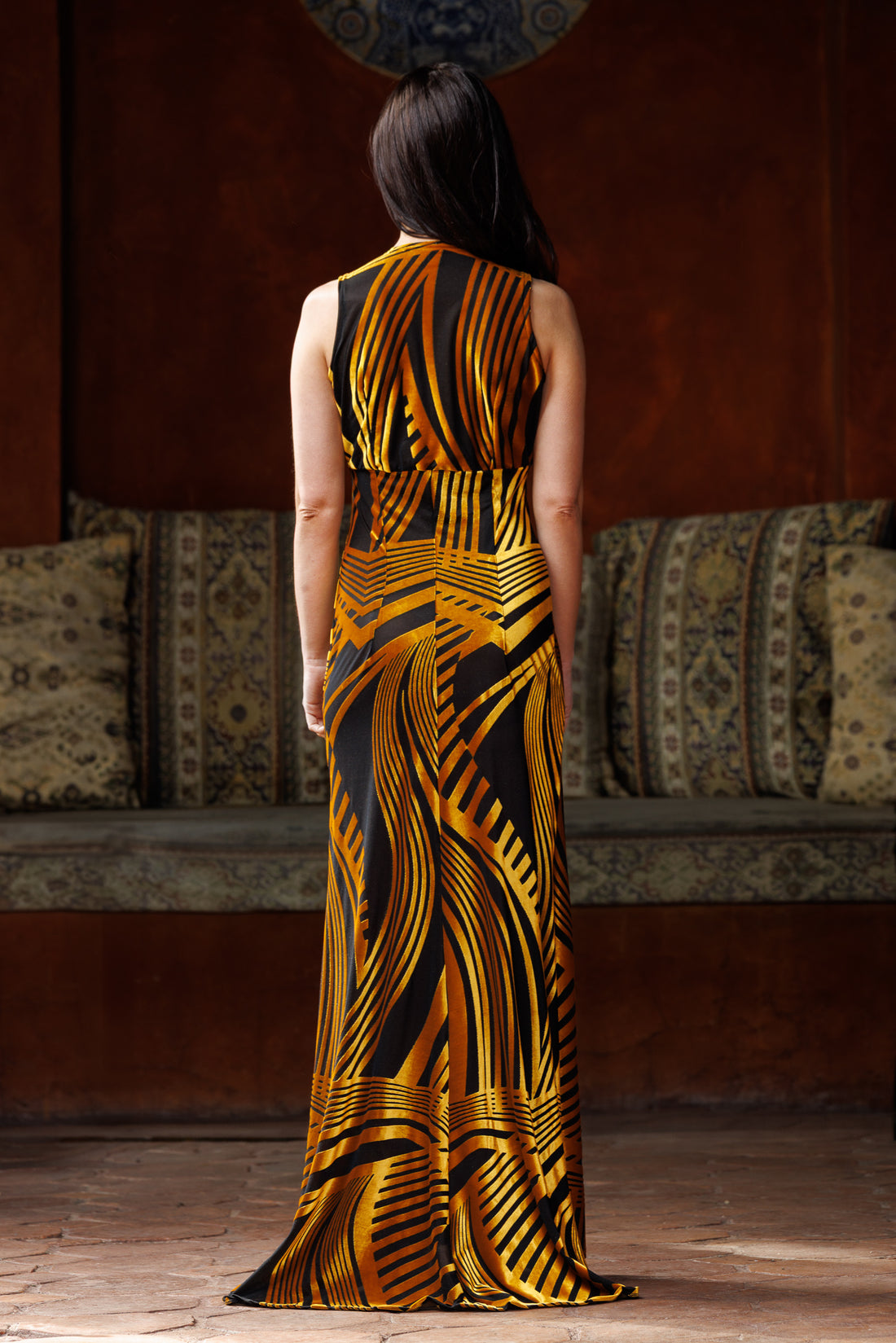 Gold and Black Velvet Vivian