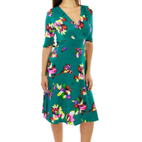 Green Floral Cleopatra with Sleeves