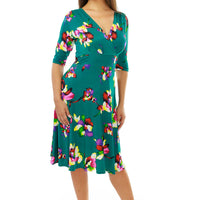 Green Floral Cleopatra with Sleeves