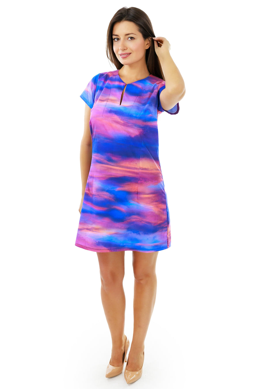 Sunset Clouds Tunic Dress