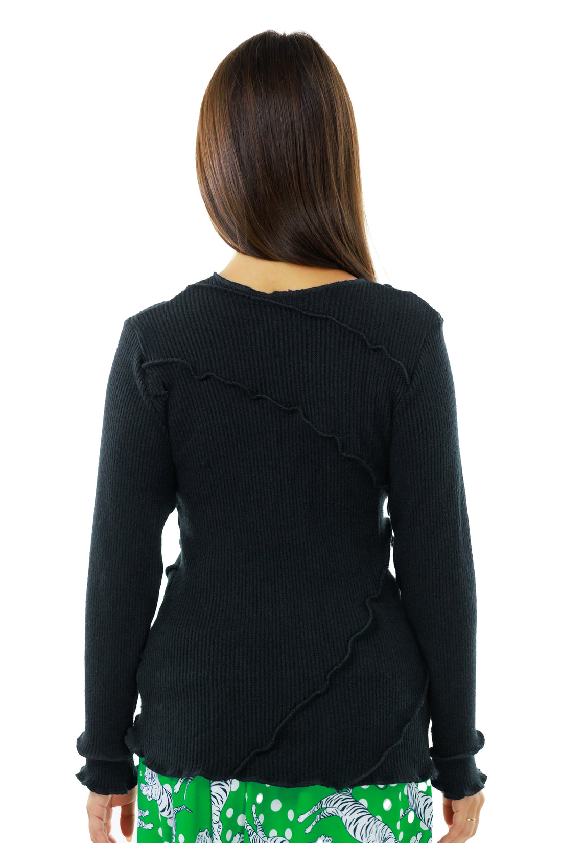 Black Diamond Stitch Sweater