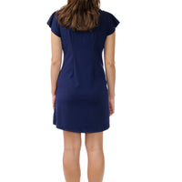 Navy Wheat Tunic Dress