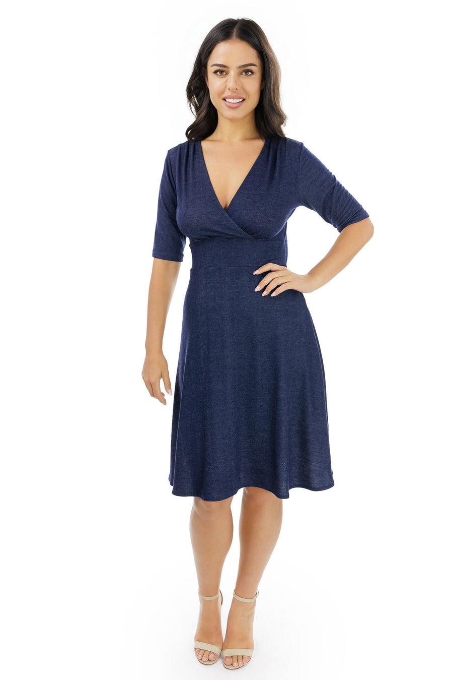 cleopatra blue dress Cleopatra Fringe High Neck Dress - Blue