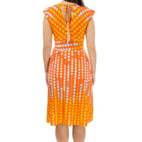 Orange Abacus Veronica Lake Dress