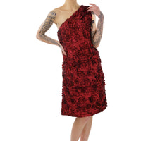 Romantic Rose Taffeta Off The Shoulder Dress