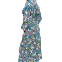 Flower Shower Long Sleeve Venetian Dress