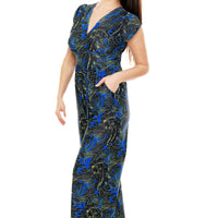 Tropical Midnight Veronica Lake Jumpsuit