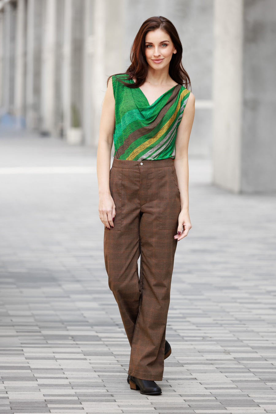 Harvest Plaid Pocket Pants