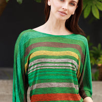 Slinky Green Dolman Top