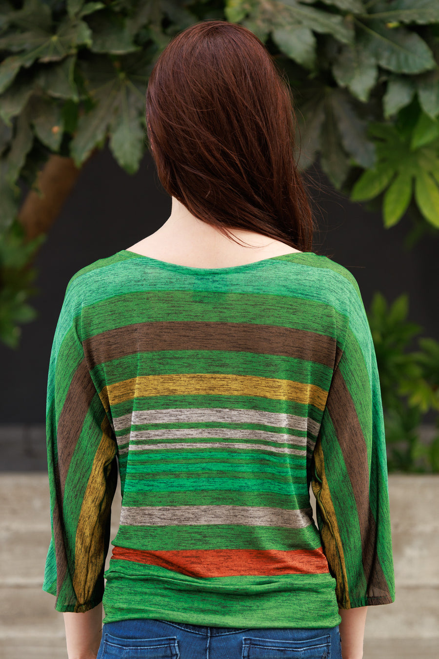 Slinky Green Dolman Top