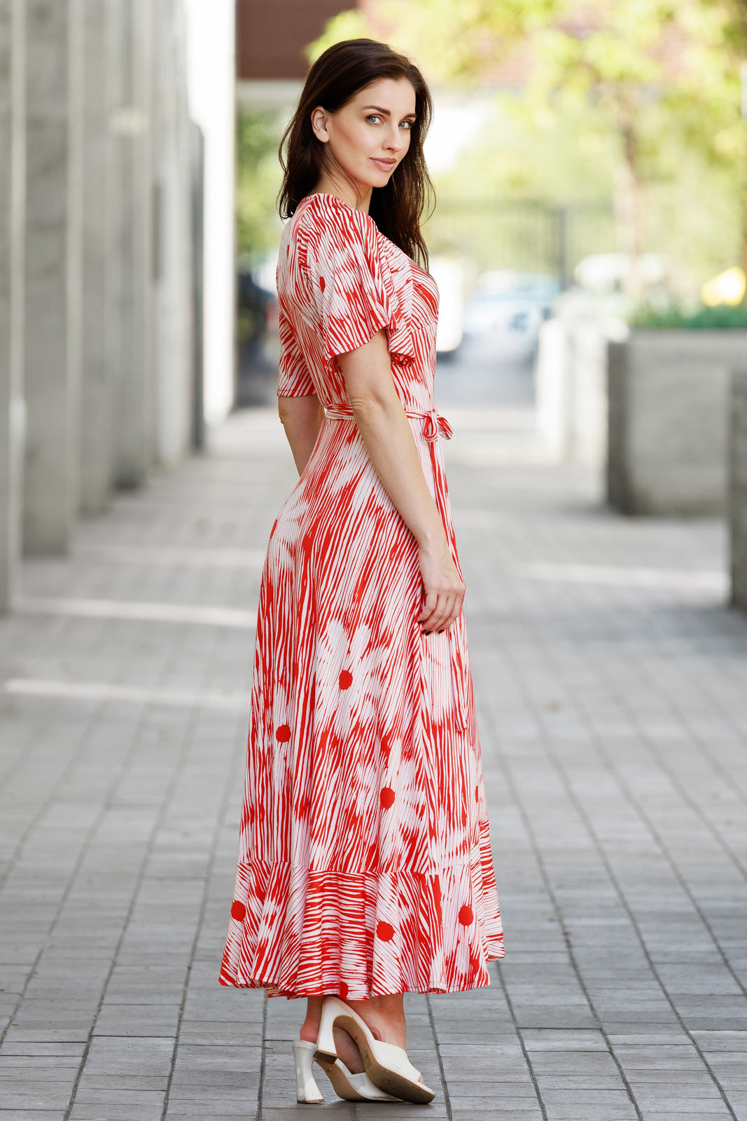 Raining Daisies Scarlet Dress