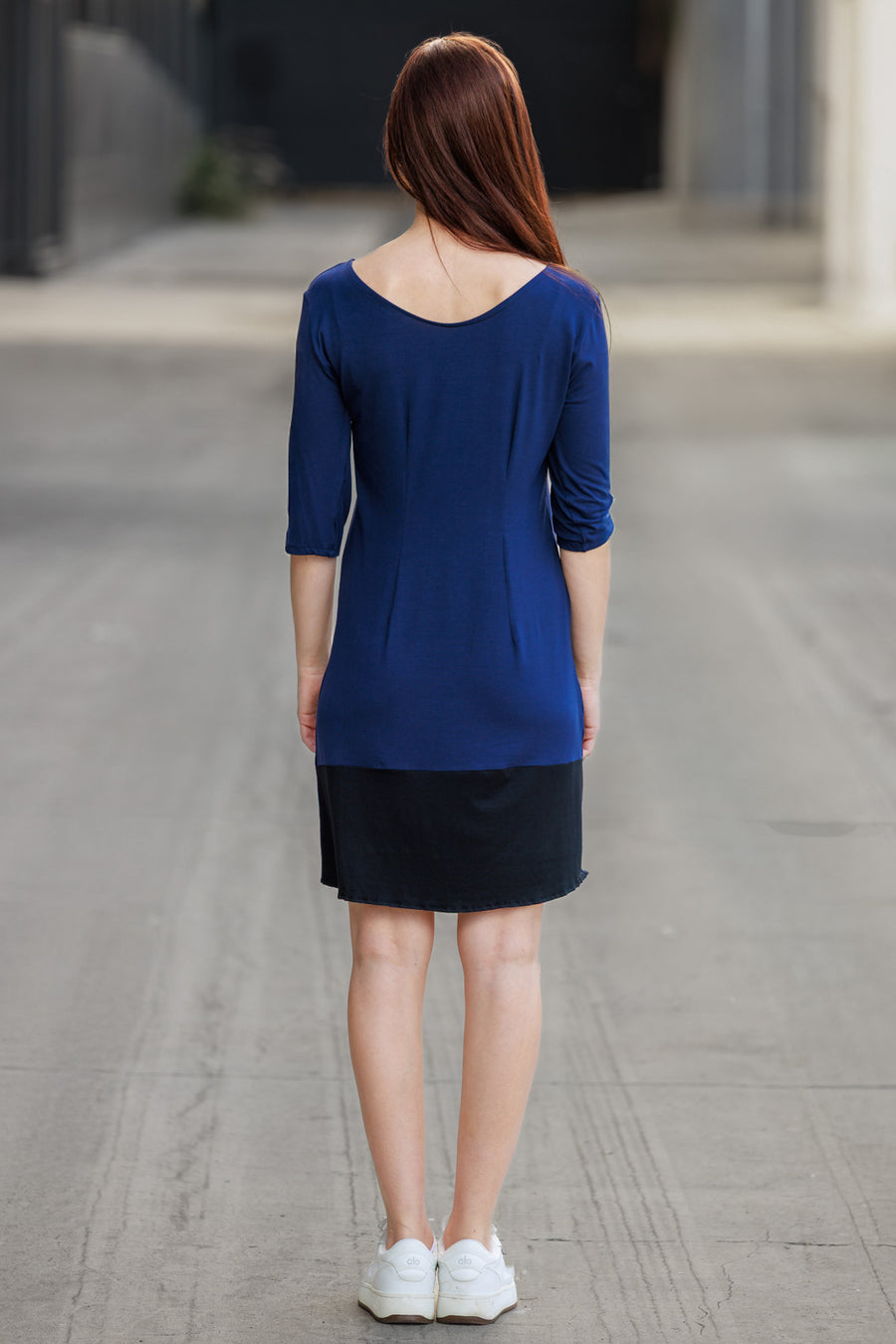 3/4 Sleeve Tiger Patchwork Dress