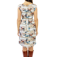 Wild Ponies Belted Blouse Dress