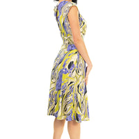 Saffron Swirl Veronica Lake Dress